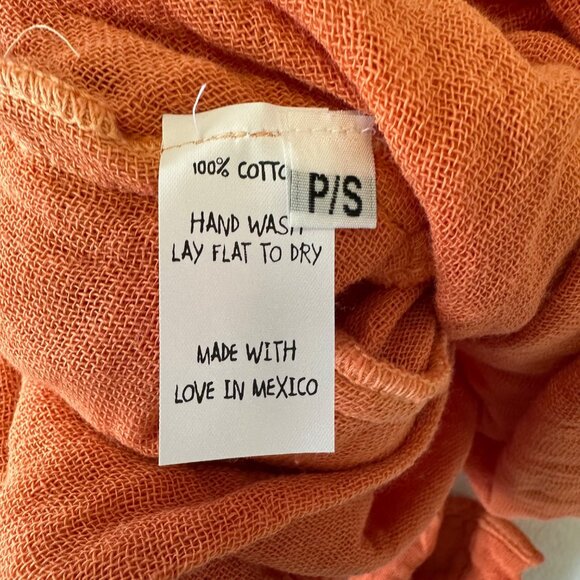 Jen's Pirate Booty Orange Button Down Shirt - Picture 11 of 14